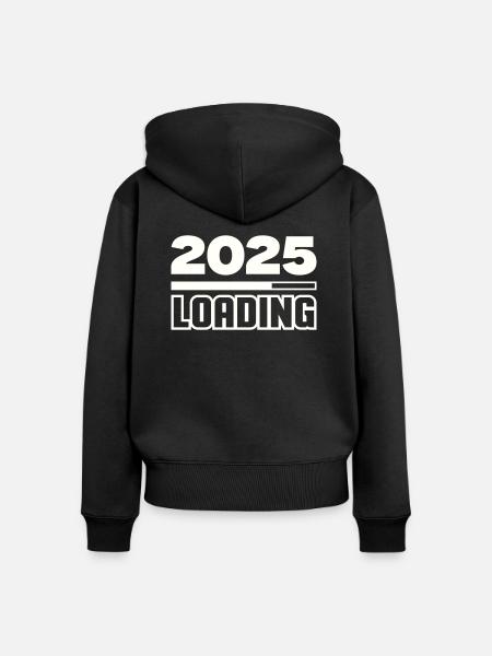 loading 2025 - Frauen Premium Bio Zip Hoodie - Schwarz