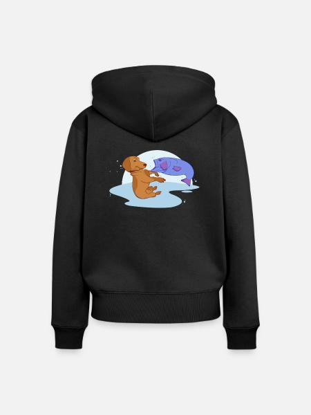 Kämpfen - Frauen Premium Bio Zip Hoodie - Schwarz