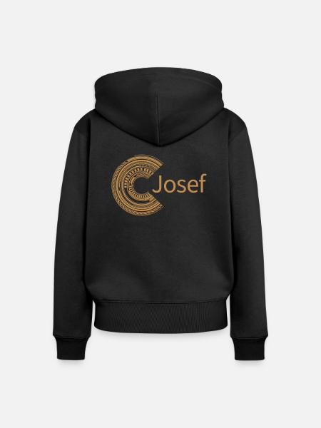 Für Josef - Frauen Premium Bio Zip Hoodie - Schwarz