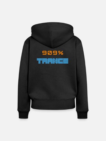909 Trance - Frauen Premium Bio Zip Hoodie - Schwarz