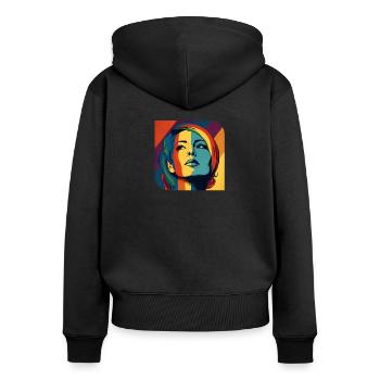 Pride Personified - Women's Premium Organic Zip Hoodie - black - Back - Julia (174cm)