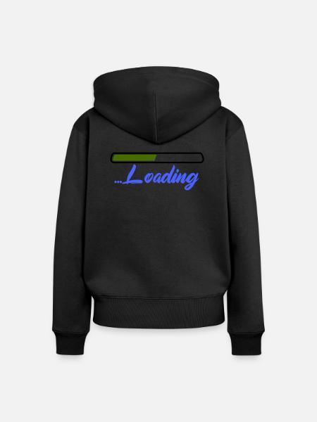loading - Frauen Premium Bio Zip Hoodie - Schwarz