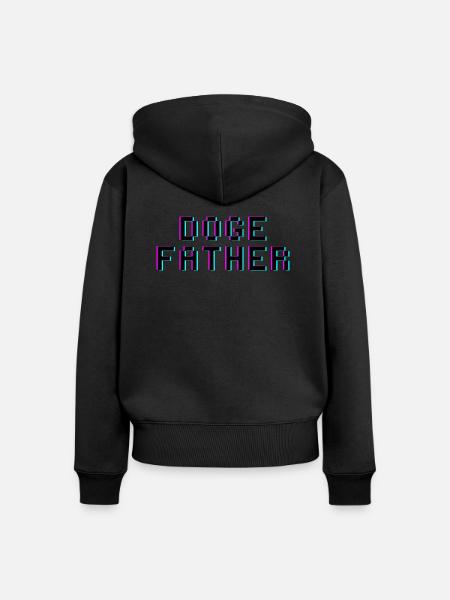 Doge Father - Frauen Premium Bio Zip Hoodie - Schwarz