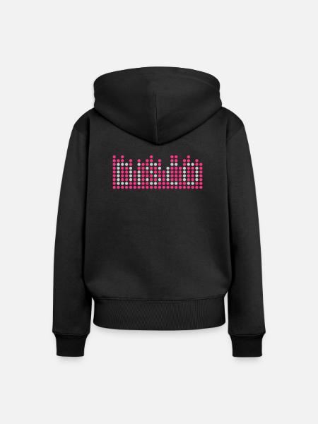 disco 2c equalizer DE - Frauen Premium Bio Zip Hoodie - Schwarz
