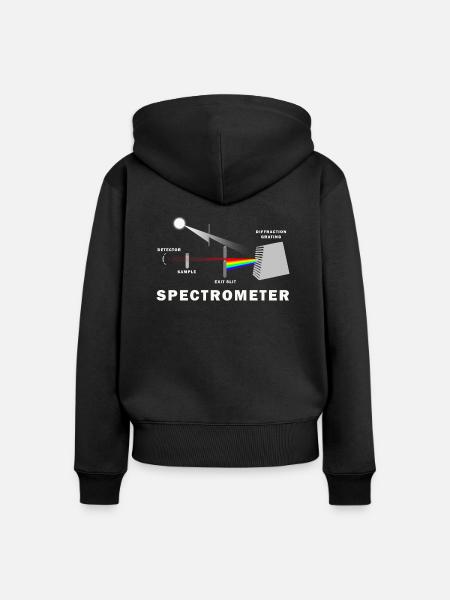 Wie funktioniert ein Spektrometer? - Frauen Premium Bio Zip Hoodie - Schwarz