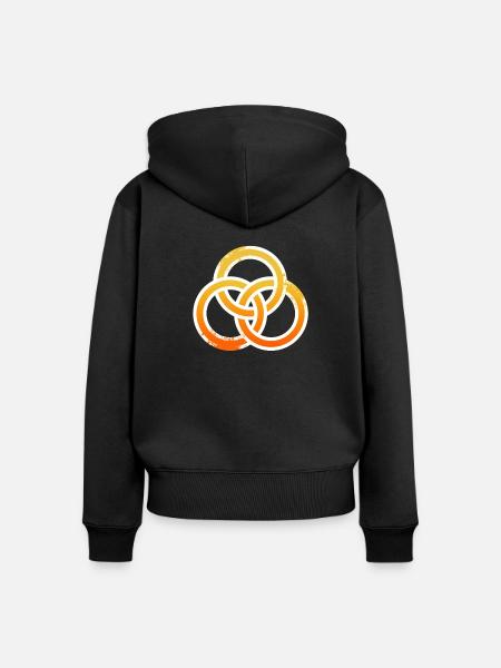 EINHEIT - Frauen Premium Bio Zip Hoodie - Schwarz