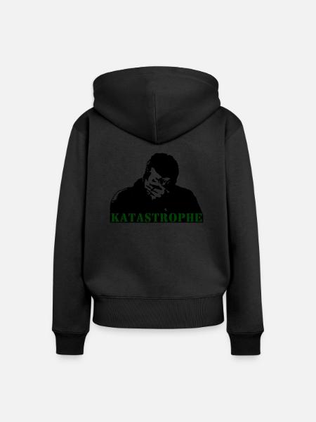 Katastrophe - Frauen Premium Bio Zip Hoodie - Schwarz