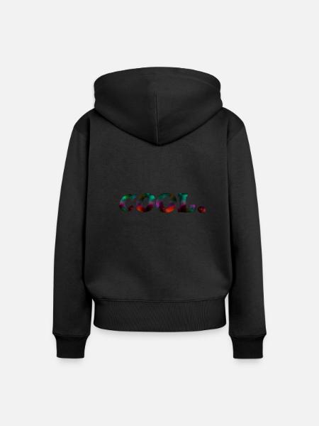 COOL. - Frauen Premium Bio Zip Hoodie - Schwarz