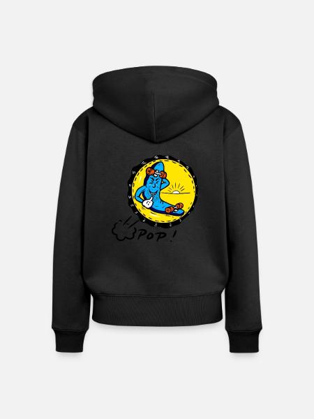 Nur die Ruhe! - Frauen Premium Bio Zip Hoodie - Schwarz