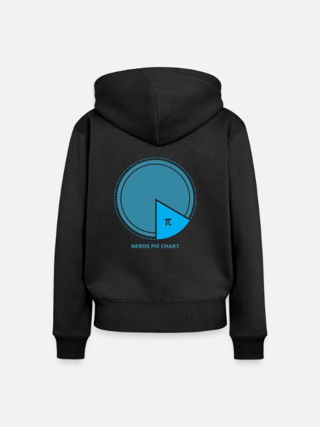 Pi - Frauen Premium Bio Zip Hoodie - Schwarz
