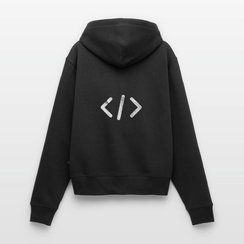 Programmeurs de script Sweat à capuche zippé Premium bio Femme