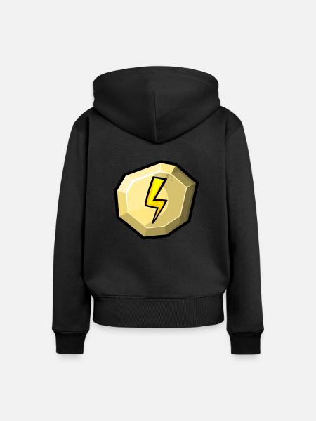 Element: Elektrisch - Frauen Premium Bio Zip Hoodie - Schwarz