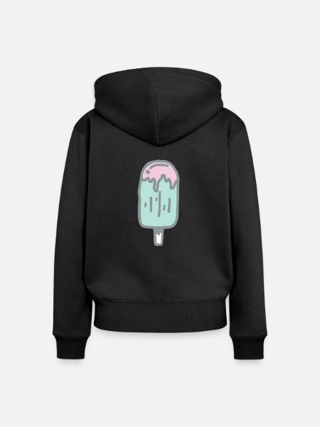 Eis am Stil - Frauen Premium Bio Zip Hoodie - Schwarz