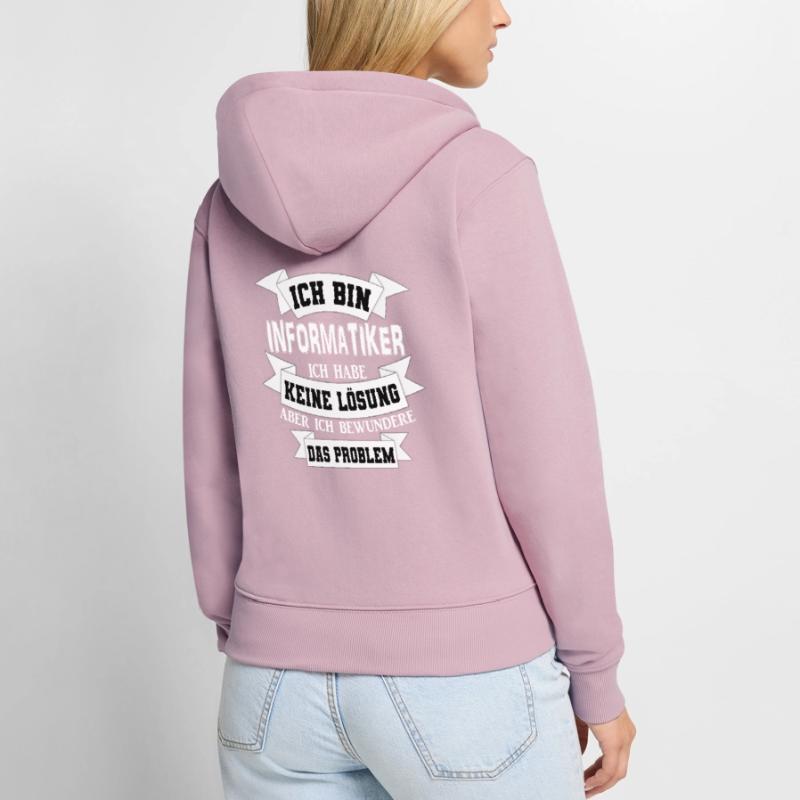Computer science informatics gift idea Women's Premium Organic Zip Hoodie