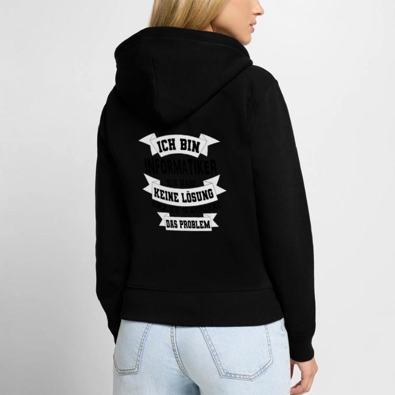 Computer science informatics gift idea Women's Premium Organic Zip Hoodie