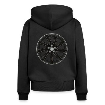 Rim Wheel Rim Tuning Wheel Tire Motorsport - Women's Premium Organic Zip Hoodie - black - Back - Julia (174cm)