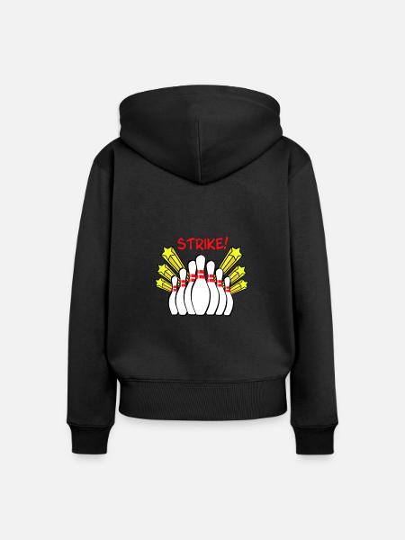 Strike - Bowling - Frauen Premium Bio Zip Hoodie -