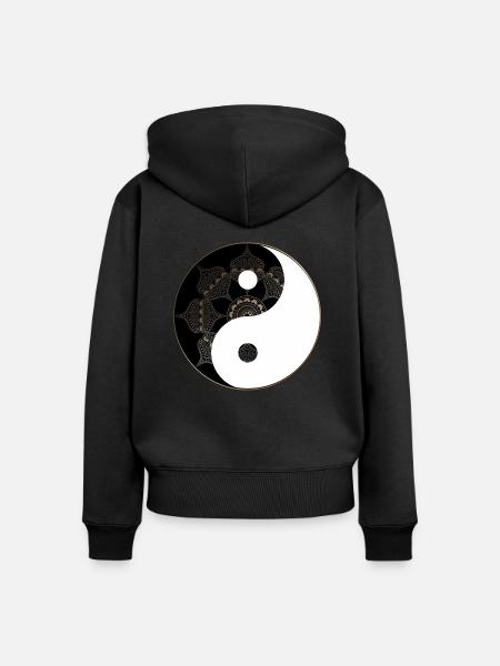 Yin-Yang - Frauen Premium Bio Zip Hoodie -