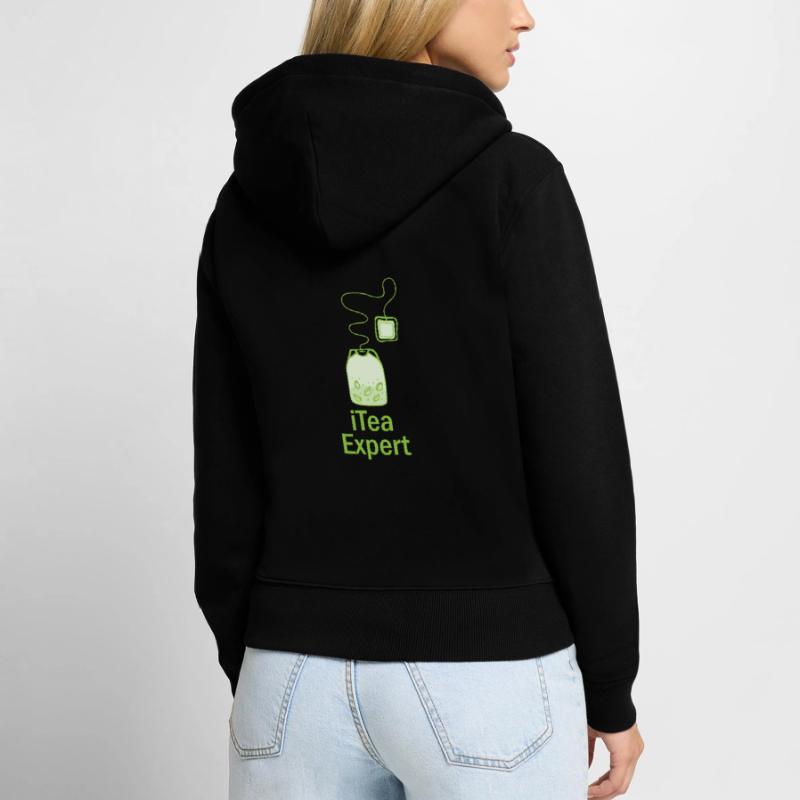 IT Expert Coding Beruf Spruch Geschenk Frauen Premium Bio Zip Hoodie