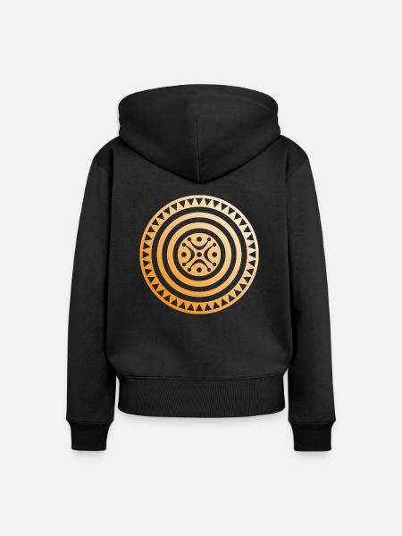 ESTELA DE CANTABRIA ORO - Frauen Premium Bio Zip Hoodie - Schwarz
