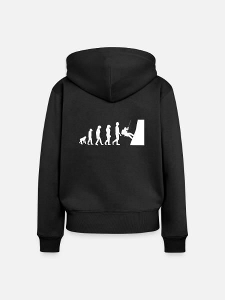 ENTWICKLUNG ESKALATION - Frauen Premium Bio Zip Hoodie - Schwarz