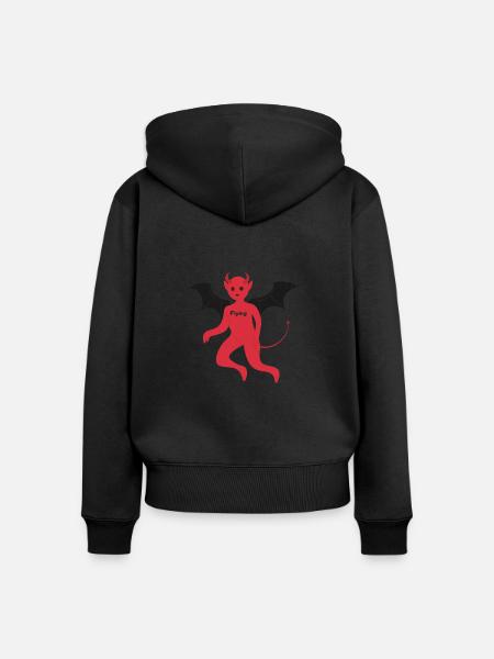 Fliegen - Frauen Premium Bio Zip Hoodie - Schwarz