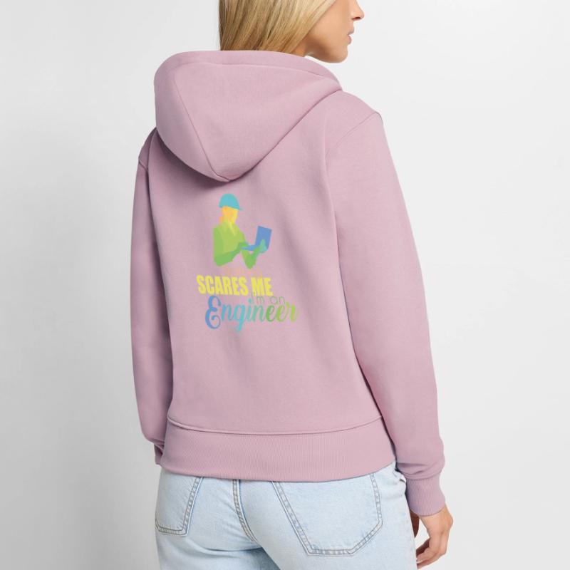 Engineer Engineer Technician Electrical Engineering Mechanical Engineering Women's Premium Organic Zip Hoodie