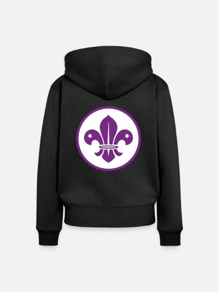 Scout / Scouting - Women's Premium Organic Zip Hoodie - black