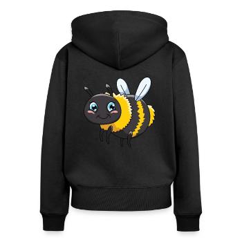 Bumblebee - Women's Premium Organic Zip Hoodie - black - Back - Julia (174cm)