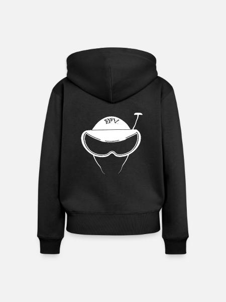 FPV Pilot - Frauen Premium Bio Zip Hoodie - Schwarz