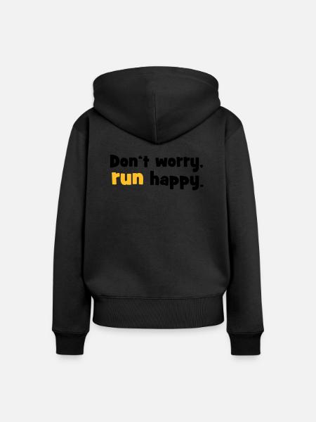 laufen - Frauen Premium Bio Zip Hoodie - Schwarz
