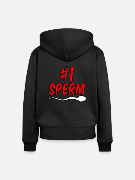 Nr 1 Sperma - Frauen Premium Bio Zip Hoodie - Schwarz