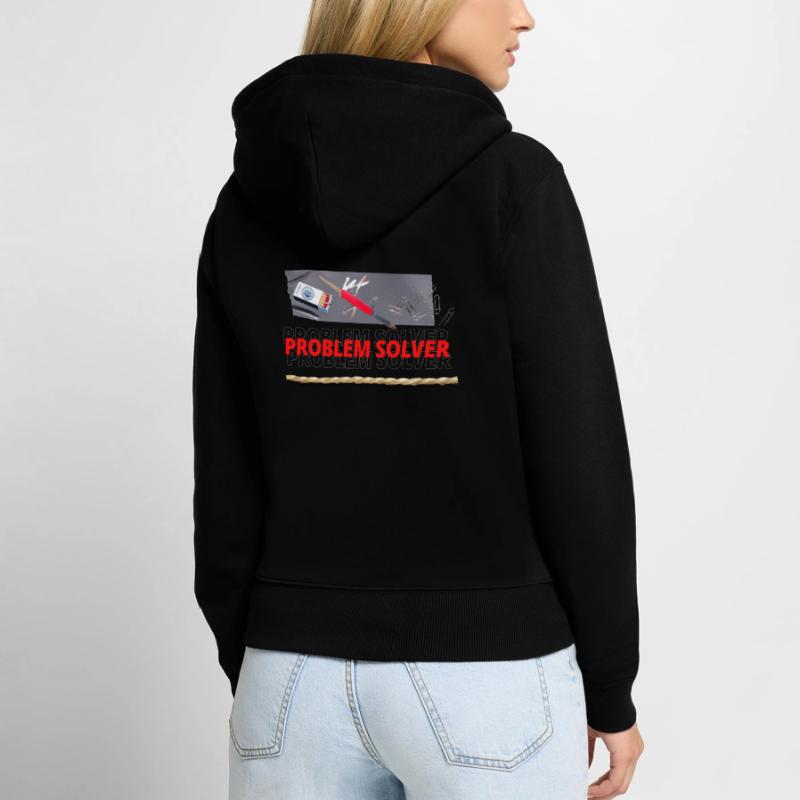 PROBLEM SOLVER TOOLS Women's Premium Organic Zip Hoodie
