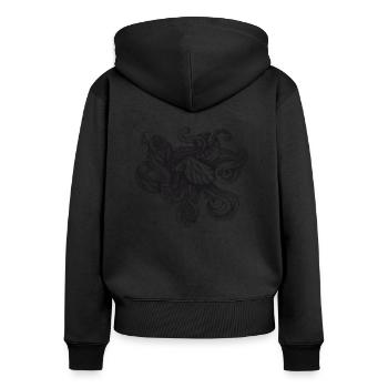 Octopus - Women's Premium Organic Zip Hoodie - black - Back - Julia (174cm)