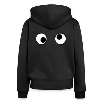Funny eyes - Women's Premium Organic Zip Hoodie - black - Back - Julia (174cm)