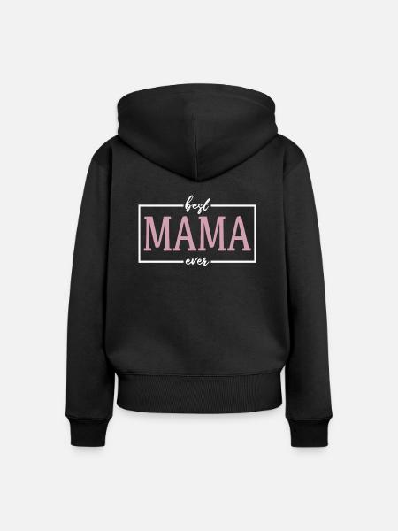 De beste moeder - Vrouwen Premium Bio ziphoodie - zwart
