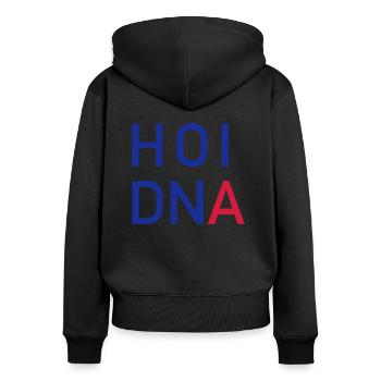 Heidenheim Swabian Hoidna - Women's Premium Organic Zip Hoodie - black - Back - Julia (174cm)