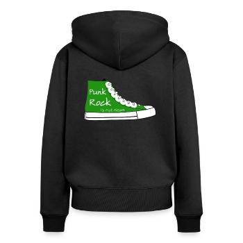 Punk Rock Chaussures - Sweat à capuche zippé Premium bio Femme - noir - Dos - Julia (174cm)