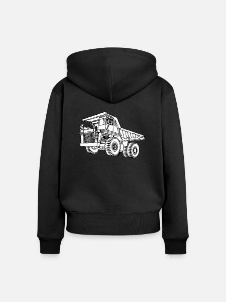 Fahrzeug - Frauen Premium Bio Zip Hoodie - Schwarz