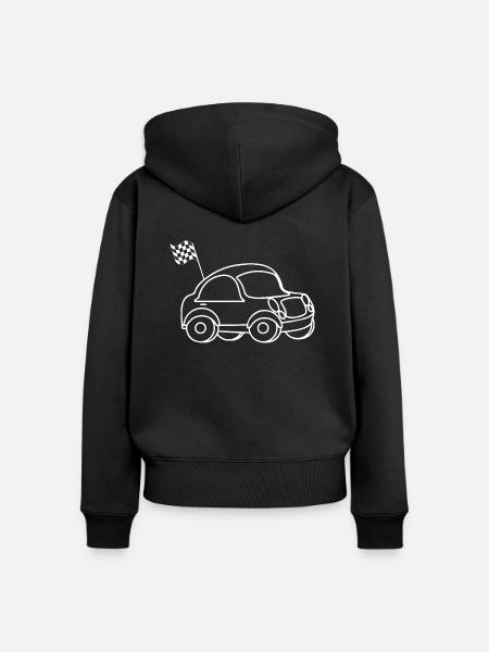 Car Auto - Frauen Premium Bio Zip Hoodie - Schwarz