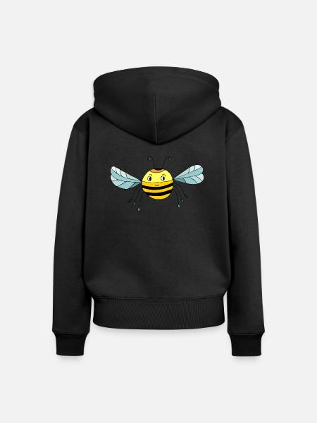 Insekt - Frauen Premium Bio Zip Hoodie - Schwarz