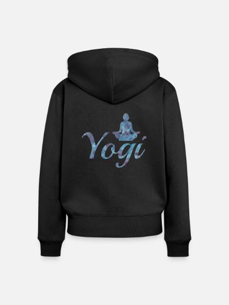Jogi - Frauen Premium Bio Zip Hoodie - Schwarz