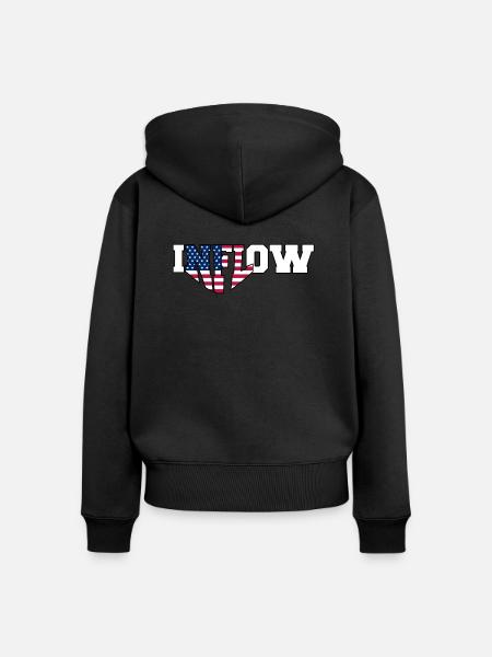 INFLOW | Election 2024 - Frauen Premium Bio Zip Hoodie - Schwarz