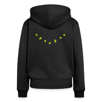 Birdies - Sweat à capuche zippé Premium bio Femme - noir - Dos - Julia (174cm)