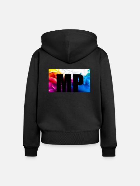 MP Colour - Frauen Premium Bio Zip Hoodie - Schwarz