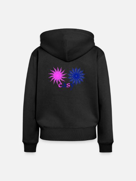 easy - Frauen Premium Bio Zip Hoodie - Schwarz
