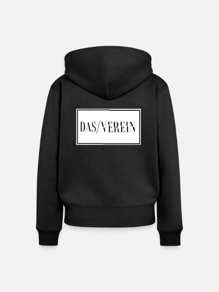 DAS VEREIN - Frauen Premium Bio Zip Hoodie - Schwarz