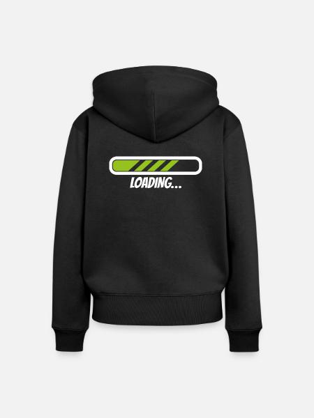 Loading 2 - Frauen Premium Bio Zip Hoodie - Schwarz