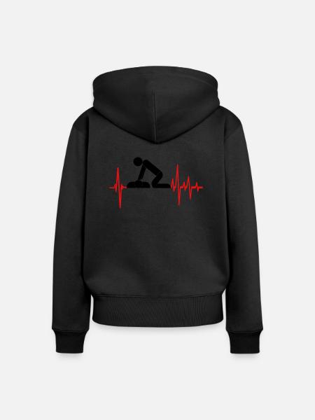 CPR INSTRUCTOR - Frauen Premium Bio Zip Hoodie - Schwarz