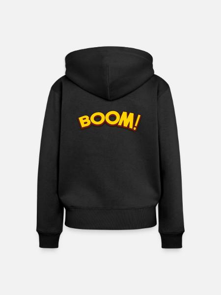 Dröhnen! - Frauen Premium Bio Zip Hoodie - Schwarz